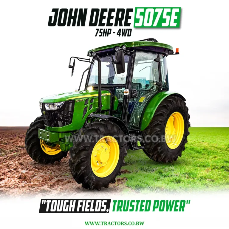 John Deere 5075 75HP tractor for sale in Botswana