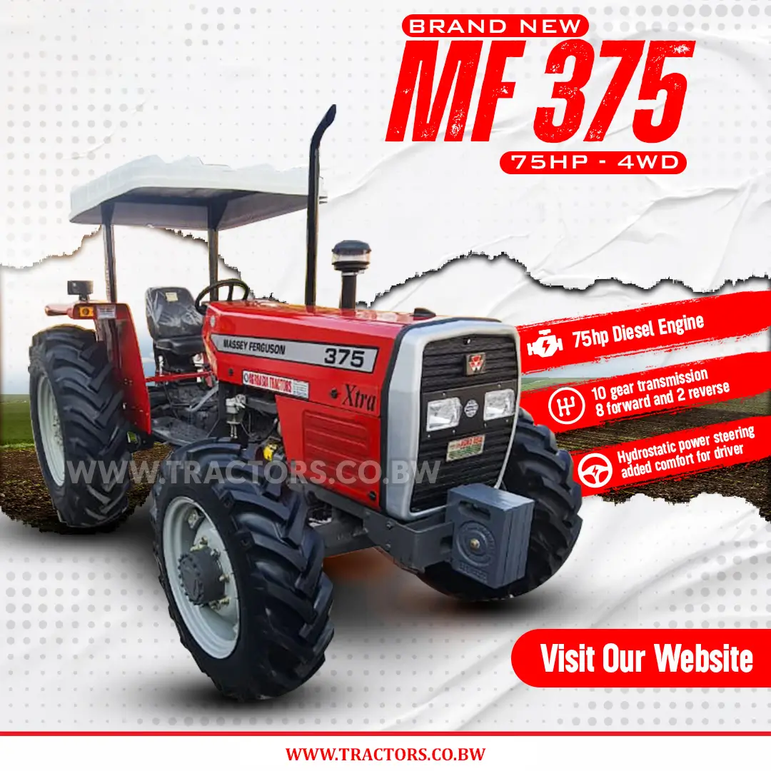 Massey Ferguson 375 75HP tractor for sale